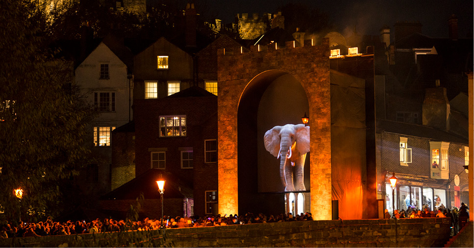 Elephantastic at Lumiere Durham 2013